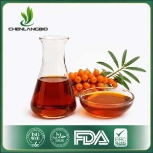 Organic sea buckthorn oil extracted from Hippophae rhamnoides fruit for nutraceutical and cosmetic applications