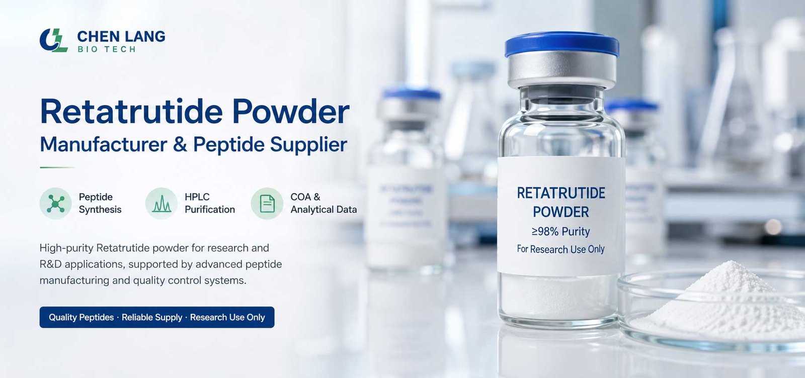 Retatrutide peptide synthesis and manufacturing process