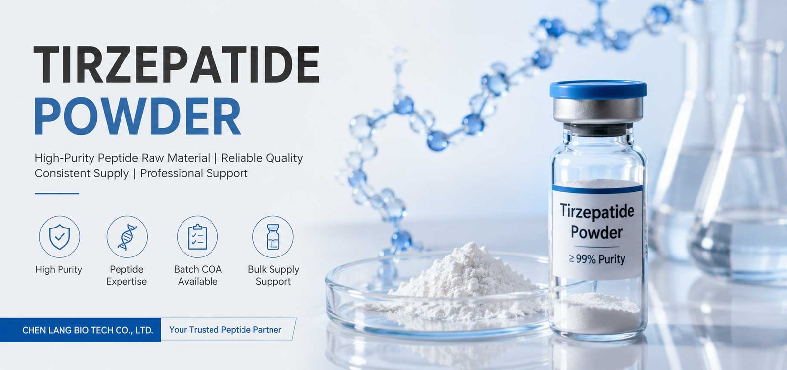 Tirzepatide peptide manufacturing and purification process