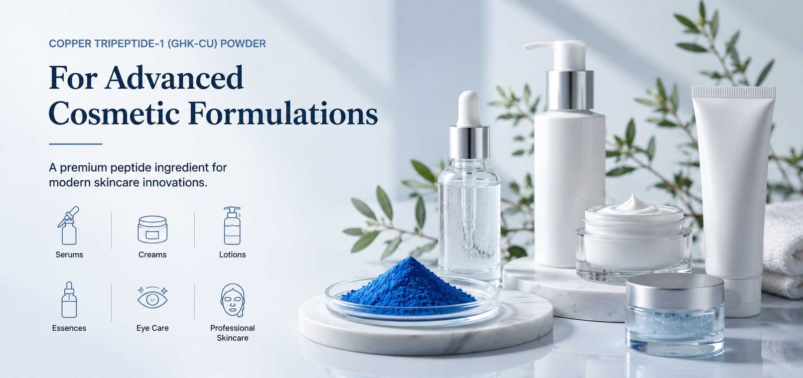 Copper Tripeptide-1 cosmetic ingredient for skincare formulations