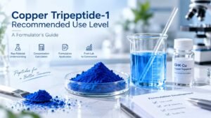 Copper Tripeptide-1 recommended use level for cosmetic formulation