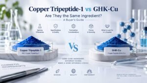 Copper Tripeptide-1 vs GHK-Cu comparison for cosmetic ingredient buyers